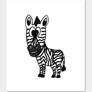 Doodle Zebra Posters and Art